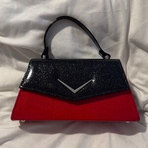 Chic Black and Red Women's Satchel